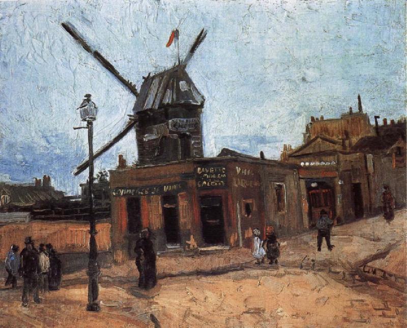 Vincent Van Gogh Le Moulin de la Galette oil painting picture